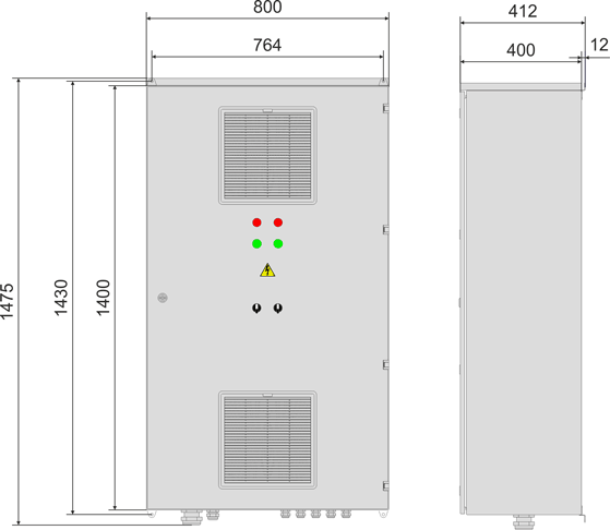 Габаритные размеры DCB-01-110-2-7