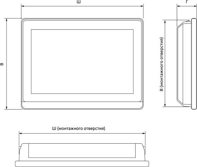 Габаритные размеры ELHART ELP-L