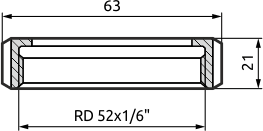 Габаритные размеры QA.51.1-M25
