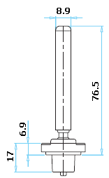 Габариты «верхушки» концевого выключателя L5K13ROP101