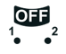 Схема подключения первого положения контактов OFF тумблера MA111
