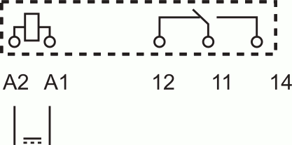 Схема соединения компактного твердотельного реле 34.51