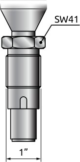 Тип соединения «X12» - Valmet 1″ под клапан PASVE