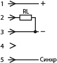 Схема подключения аналогового выхода