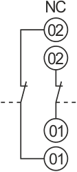 Схема подключения механической блокировки AС-MB2