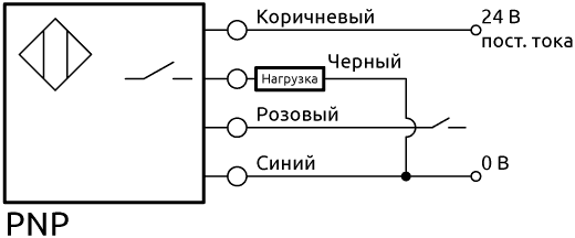 Схема соединения SM-50 PNP