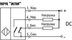 Схема подключения датчика ВБО-М18-76BP