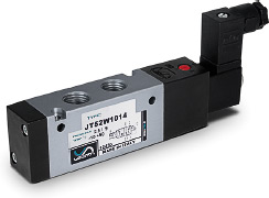Внешний вид распределительного клапана с электрическим управлением и пневмопружинным возвратом JT52W101×