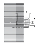 NSK . - …. F - цилиндр со штоком с внутренней резьбой